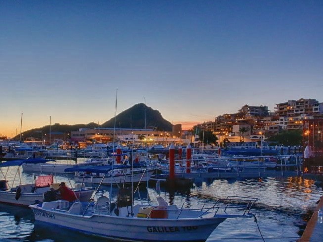 Sunrise in Cabo San Lucas, Mexico.